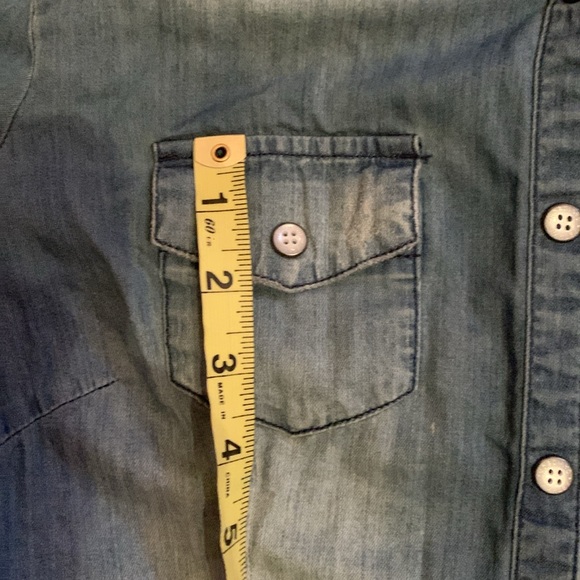 Harley Davidson 🦅denim snap up top Small - Picture 15 of 16